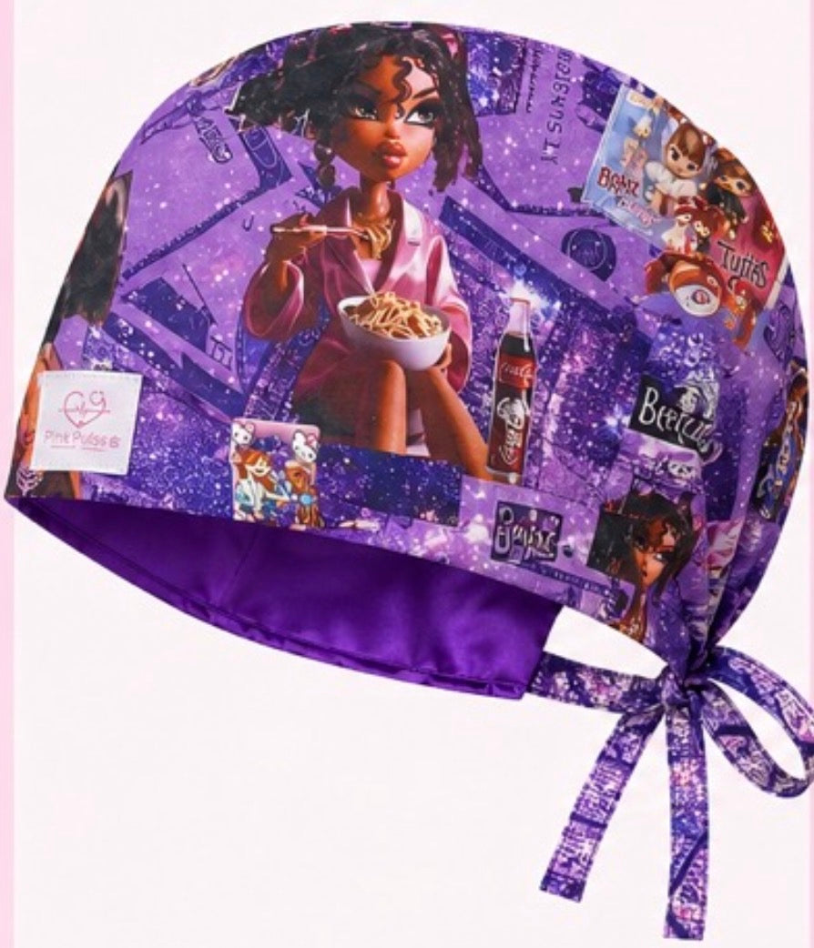 Bratz Purple Scrub Cap